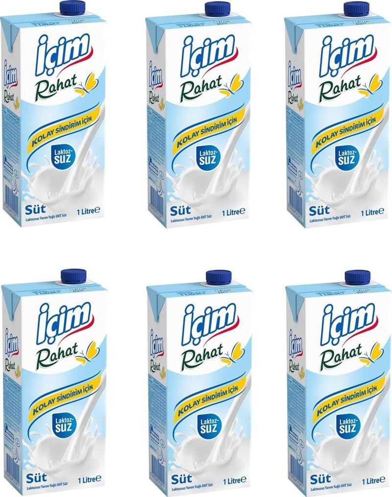 Rahat Laktozsuz Süt 1 Lt X 6 Adet