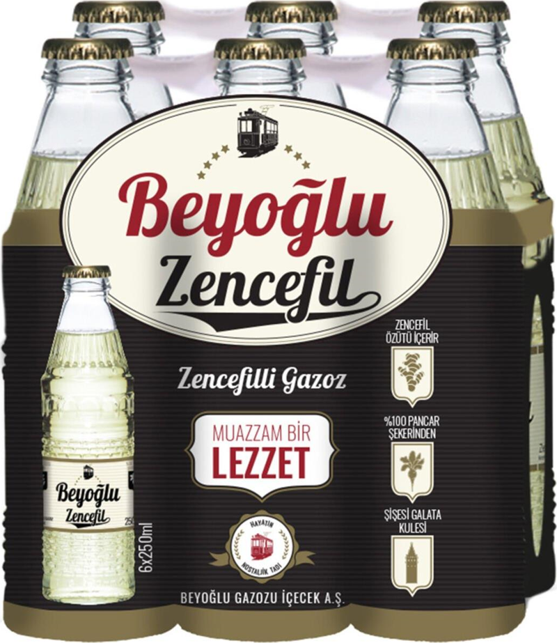 Gazozu Zencefilli 250 Ml X 6 Adet