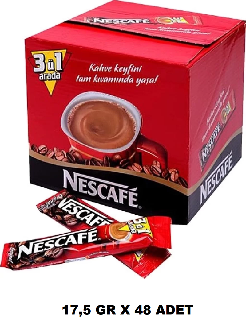 3Ü1 Arada Orijinal Kahve 17,5 Gr X 48 Adet