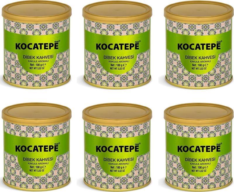 Kocatepe Kakuleli Dibek Kahvesi Teneke 100 Gr X 6 Adet