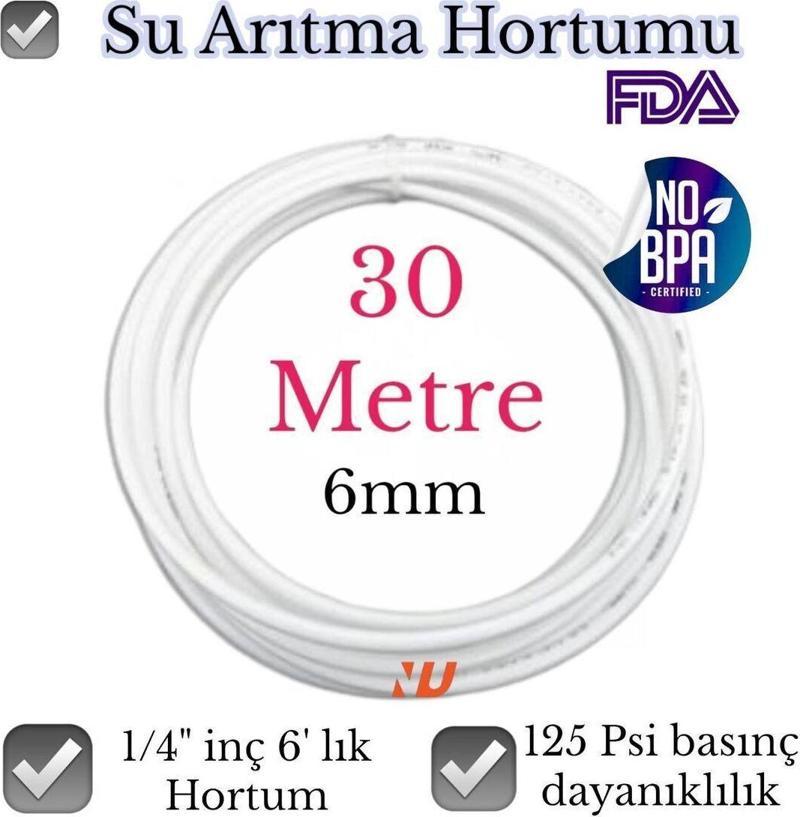 Su Arıtma Hortumu 1/4 İnç 6 Mm 30 Metre