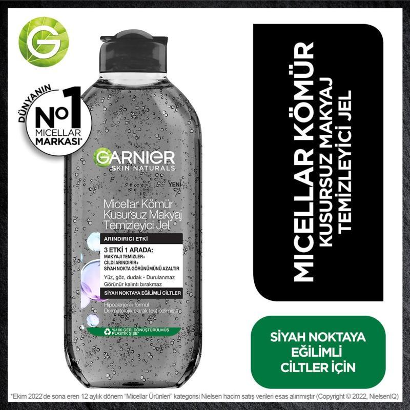 Micellar Kömür Kusursuz Makyaj Temizleyici Jel 400 ml