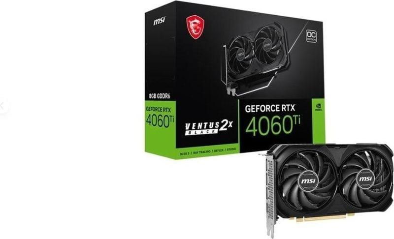 Rtx 4060 Tı Ventus 2X Black Oc 8Gb 128Bıt Gddr6