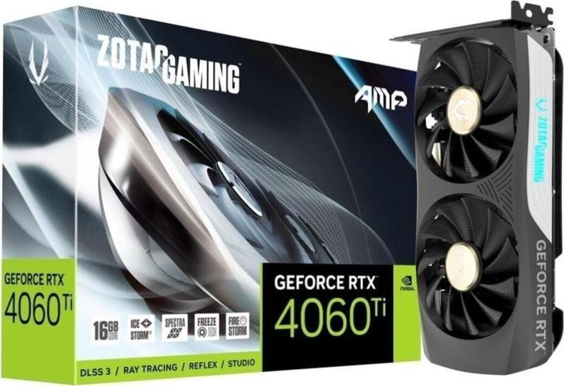 Geforce Rtx4060Tı Gamıng 16Gb Amp Gddr6 Nvıdıa Ekran Kartı Zt-D40620F-10M