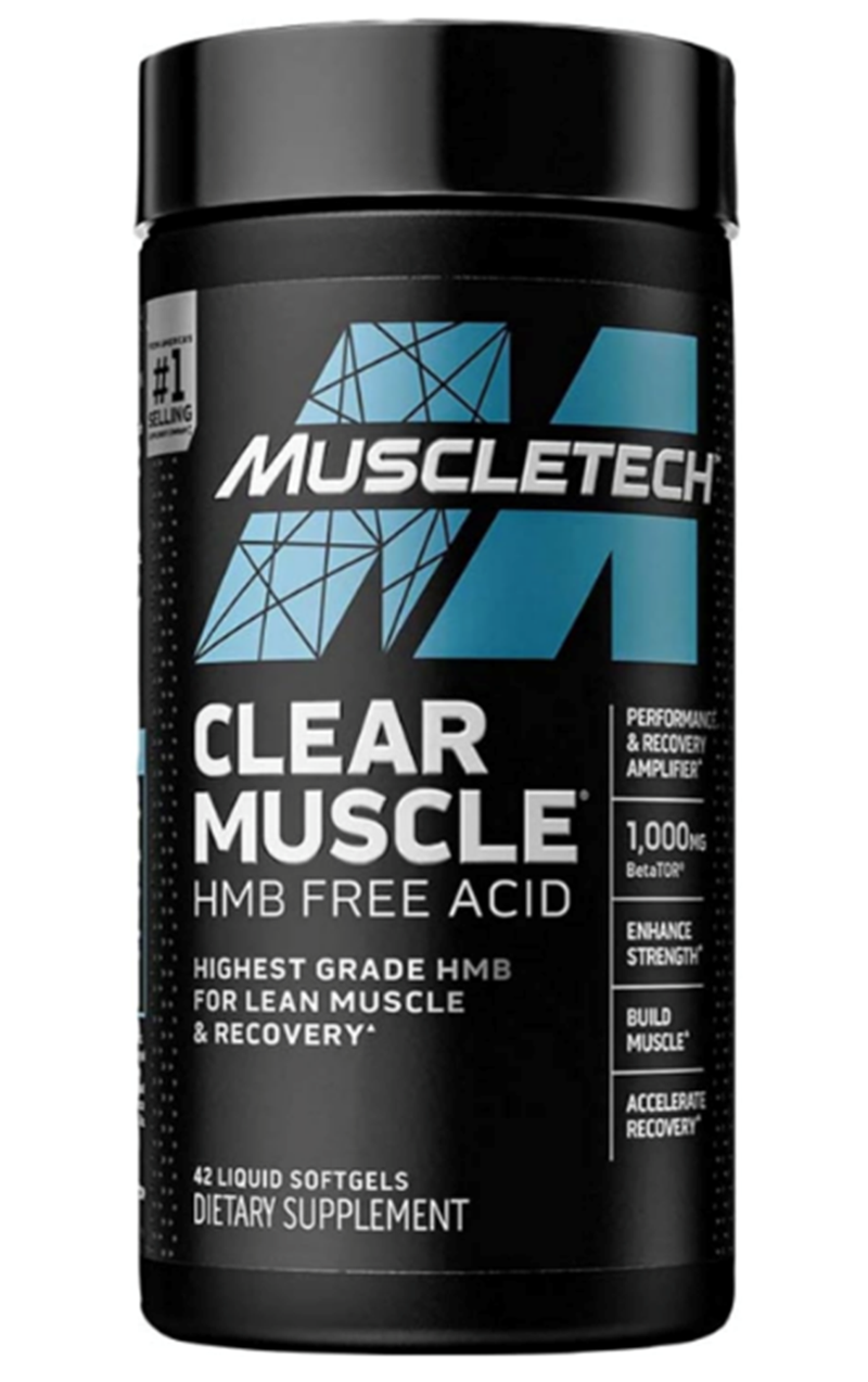 Muscletech, Clear Muscle, HMB Free Acid, 42 Liq,uid Softgels.USA Version.3739