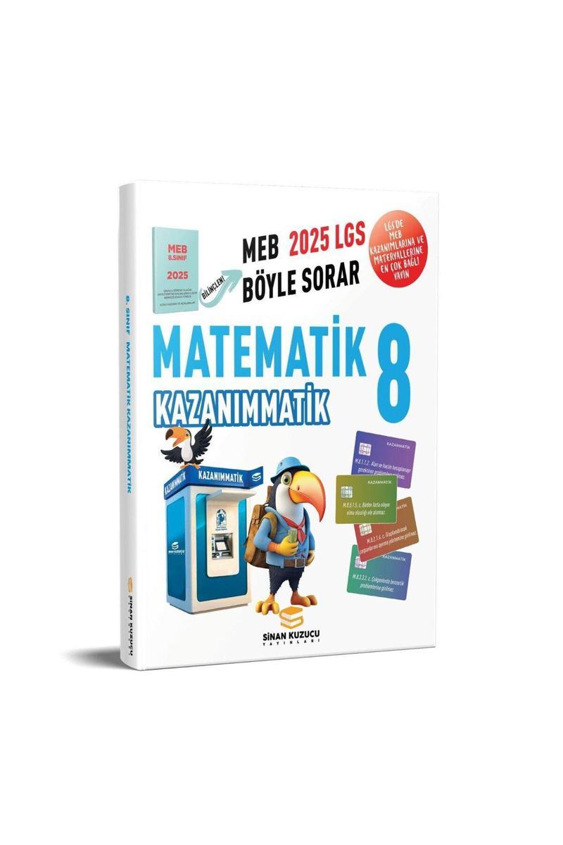 Sinan Kuzucu Yayınları 2025 Lgs 8. Sınıf Matematik Kazanımmatik Soru Bankası Sinan Kuzucu