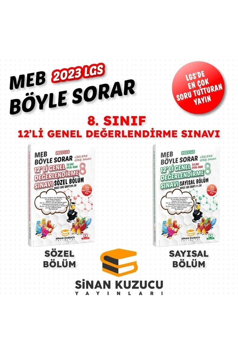 Sinan Kuzucu Yayınları 8. Sınıf 12 Li Değerlendirme Sınavı Deneme 1. Dönem Sayısal Sözel Ilk Doz