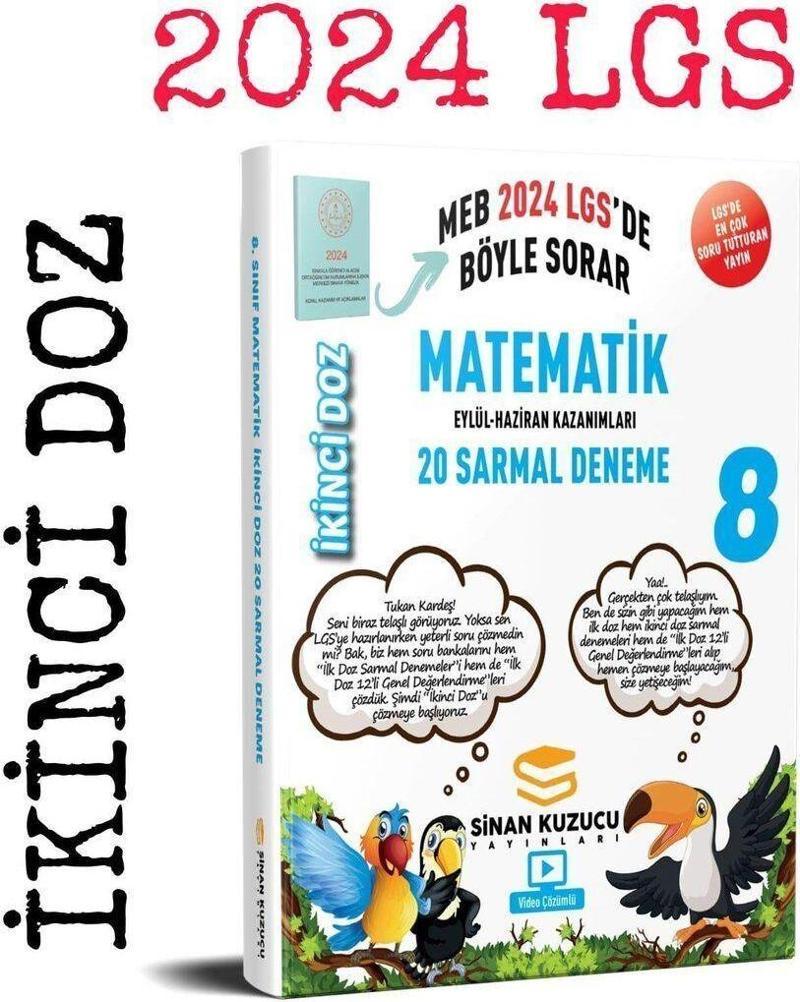 Sinan Kuzucu Yayınları Yayınları İkinci Doz Lgs Branş Denemeleri Matematik (2. Dönem)
