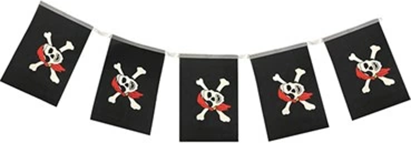 Korsan Partisi Korsan Logo Baskılı Flama Süs Afiş Süsleme 8 Li