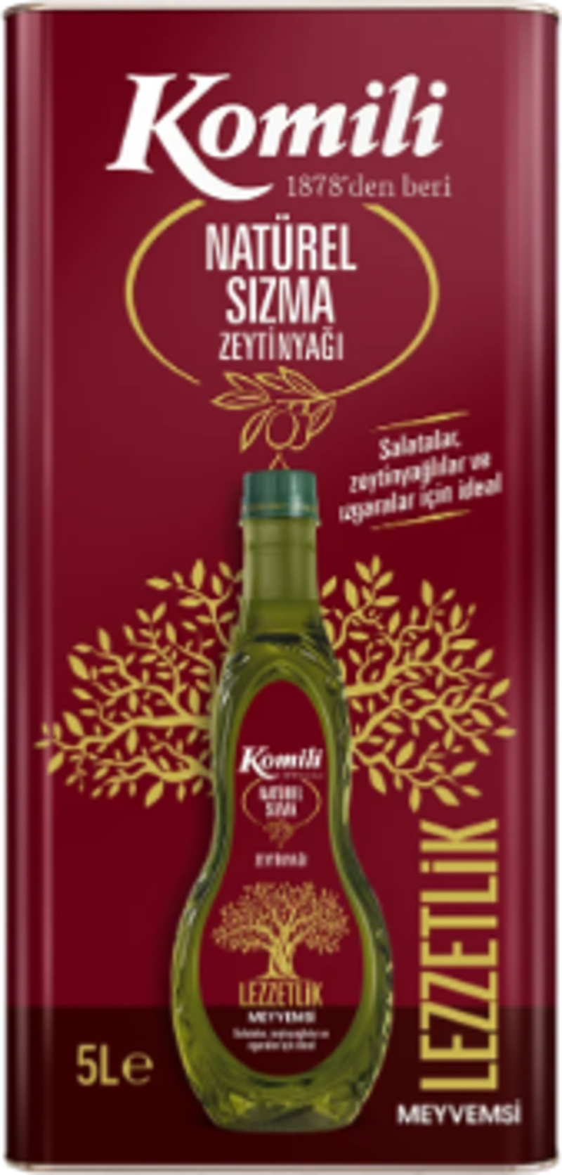 Lezzetlik Meyvemsi Natürel Sızma Zeytinyağı 5 lt