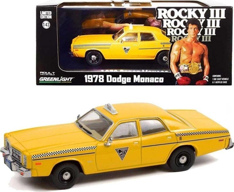 1:43 1978 Dodge Monaco Rocky Iıı Model Araba Koleksiyonluk Klasik Oyuncak Araba