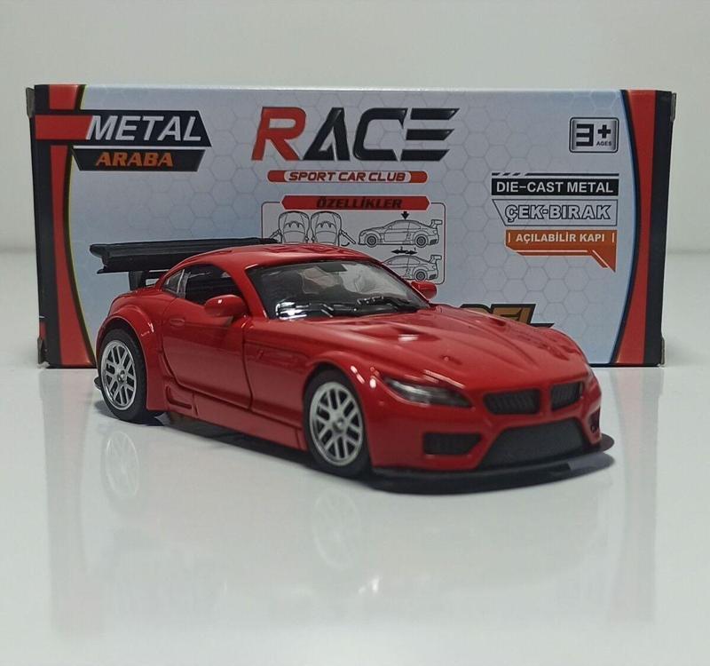 Kırmızı 1:36 Bmw M Series Çek-Bırak Metal Araba