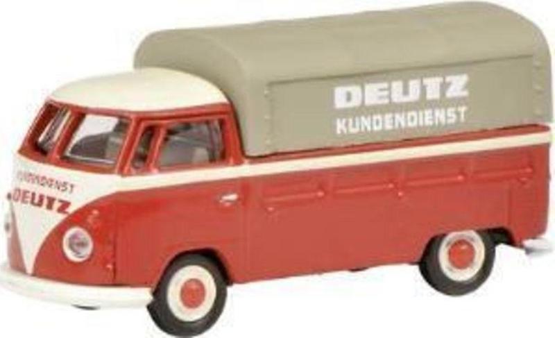 Volkswagen T1 Pickup Deutz 1/87 Model Araba