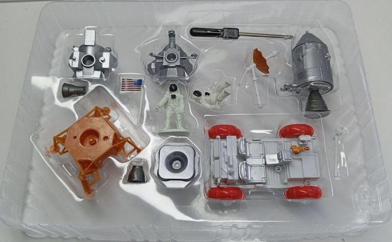 1:48 Lunar Rover Apollo Uzay Set Plastik Demonte Maket