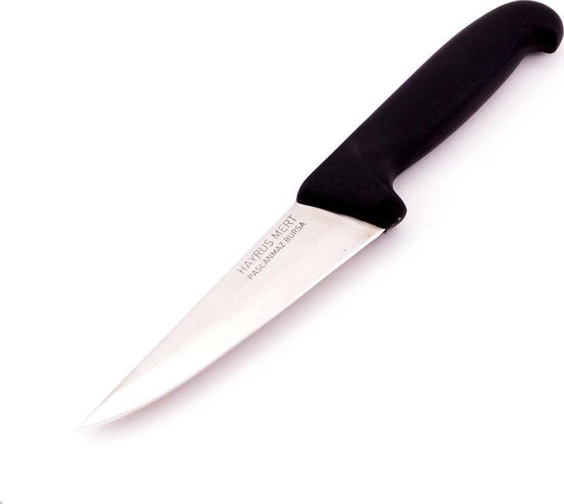 H.M. Paslanmaz Bursa Kurban Kasap Bıçağı No:4, 21,5 cm, Plastik Sap
