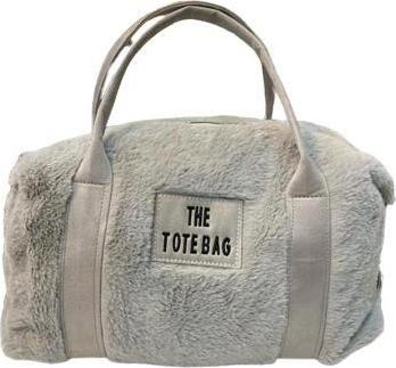 THE TOTE BAG Peluş Askılı Kadın El ve Omuz Çantası