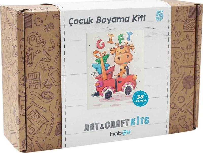 Çocuklar için Boyama Renklendirme - Pastel Boyama Kiti - Kit 5