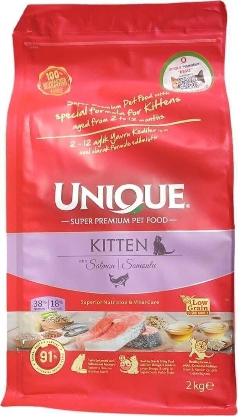 Unıque Kitten Somonlu Kedi Maması 2 Kg