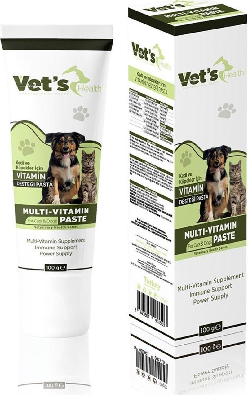 Multi Vitamin Paste Kedi Ve Köpekler Için Vitamin Desteği Pasta 100G