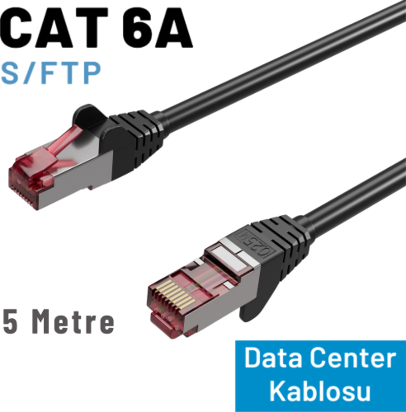 5 Metre CAT6A S/FTP Ethernet Data Center Patch Kablo