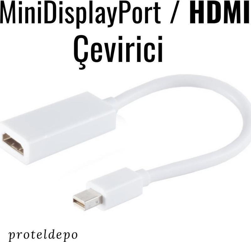 Apple Macbook Thunderbolt (Mini DP) / HDMI Çevirici Kablo