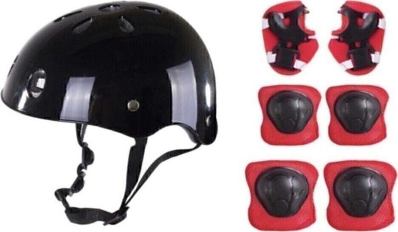 Çocuk Kask Dizlik Dirseklik Kemik Set 7 Parça