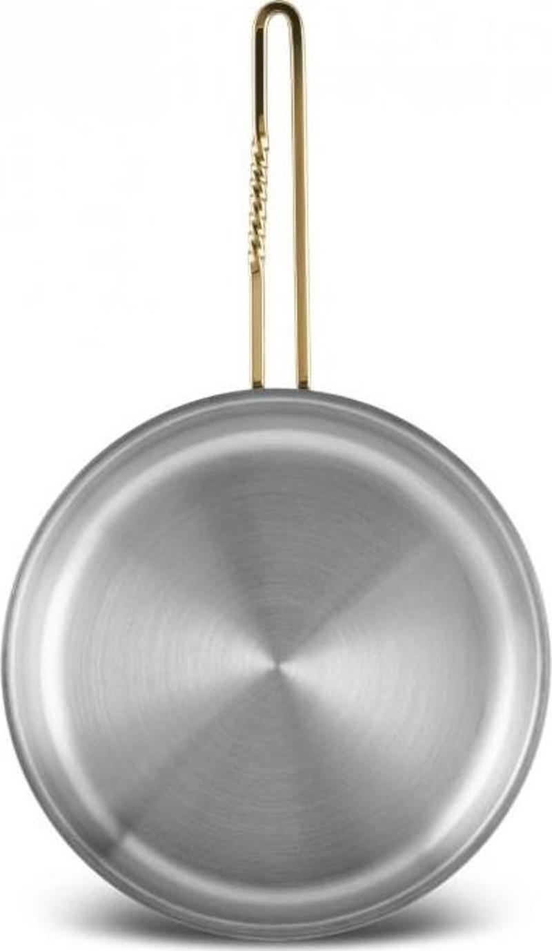 Maçka İndüksiyon Tabanlı Çelik Tava 24 Cm Gold