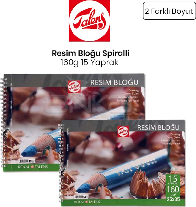 Resim Bloğu Spiralli 160g 15 Yaprak