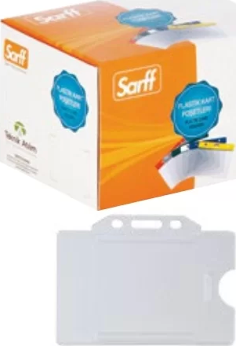 Sert Plastik Kart Koruyucu Şeffaf (50 li Kutu)