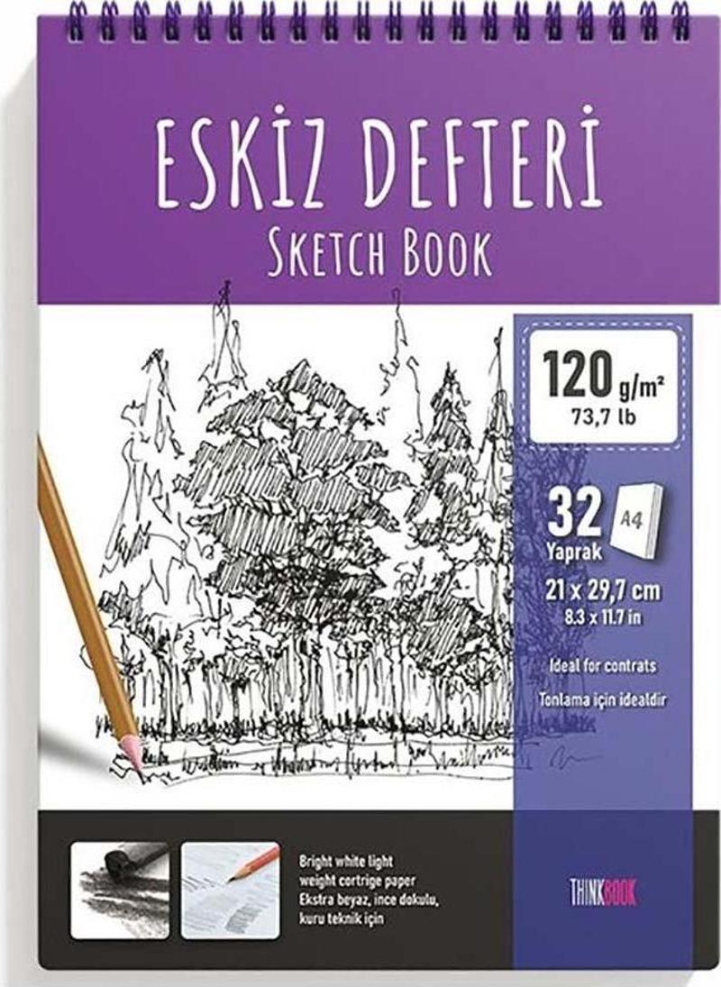 Eskiz Serisi A4 32 Sayfa Eskiz Defteri