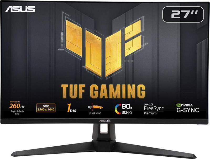 TUF Gaming VG27AQM1A 27 inç 260 Hz 1ms 2K WQHD Adaptive Sync Fast IPS Gaming Monitör