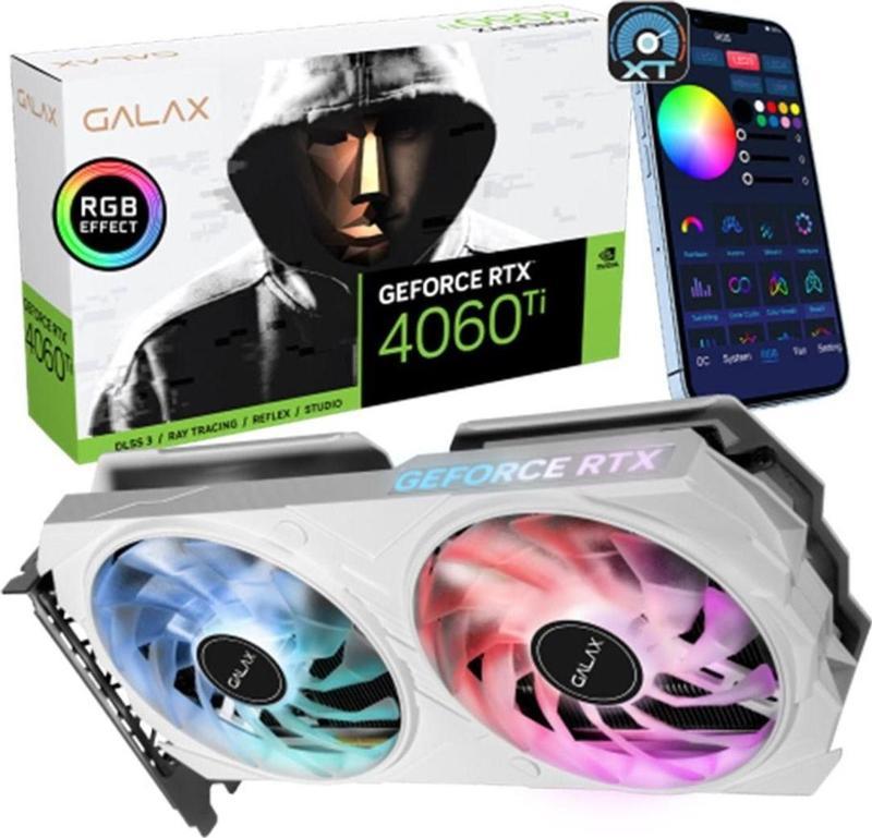 Geforce Rtx 4060 Ti 8Gb Ex White 1-Click Oc Gddr6 128 Bit Dlss 3 Ekran Kartı (46Isl8Md8Bwe)