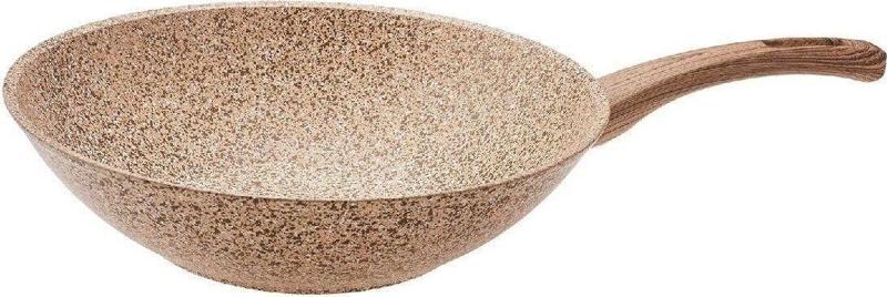 Wood Silver Bio Granit Wok Tava 28 Cm