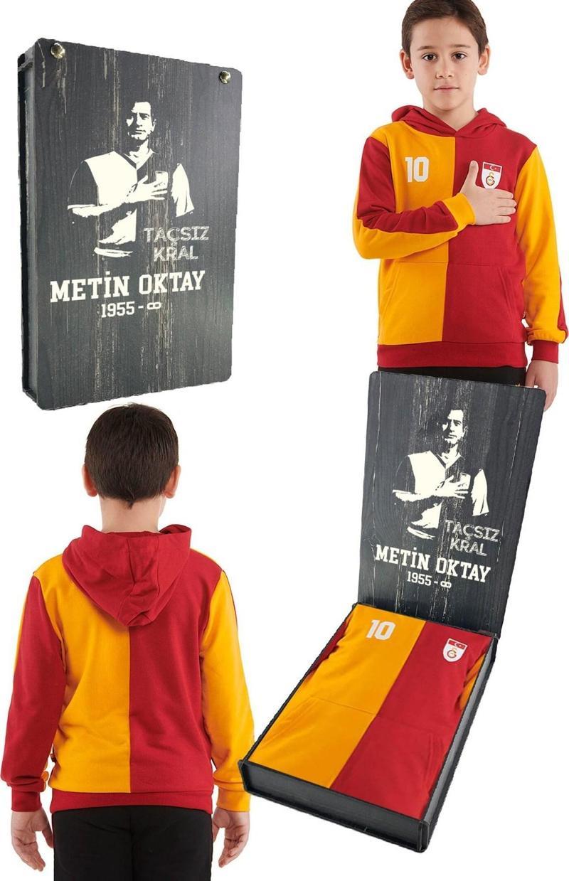 Orijinal Metin Oktay Kapüşonlu Çocuk Sweat Hediyelik Ahşap Kutulu