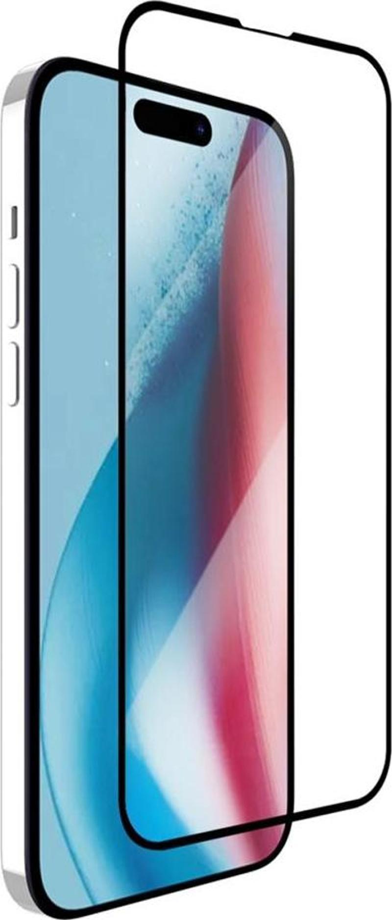 iPhone 15 Pro Max Premium 5D Temperli Cam Ekran Koruyucu