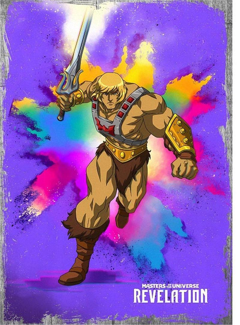 He Man Master Of The Universe Art Mdf Poster 35Cm X50Cm