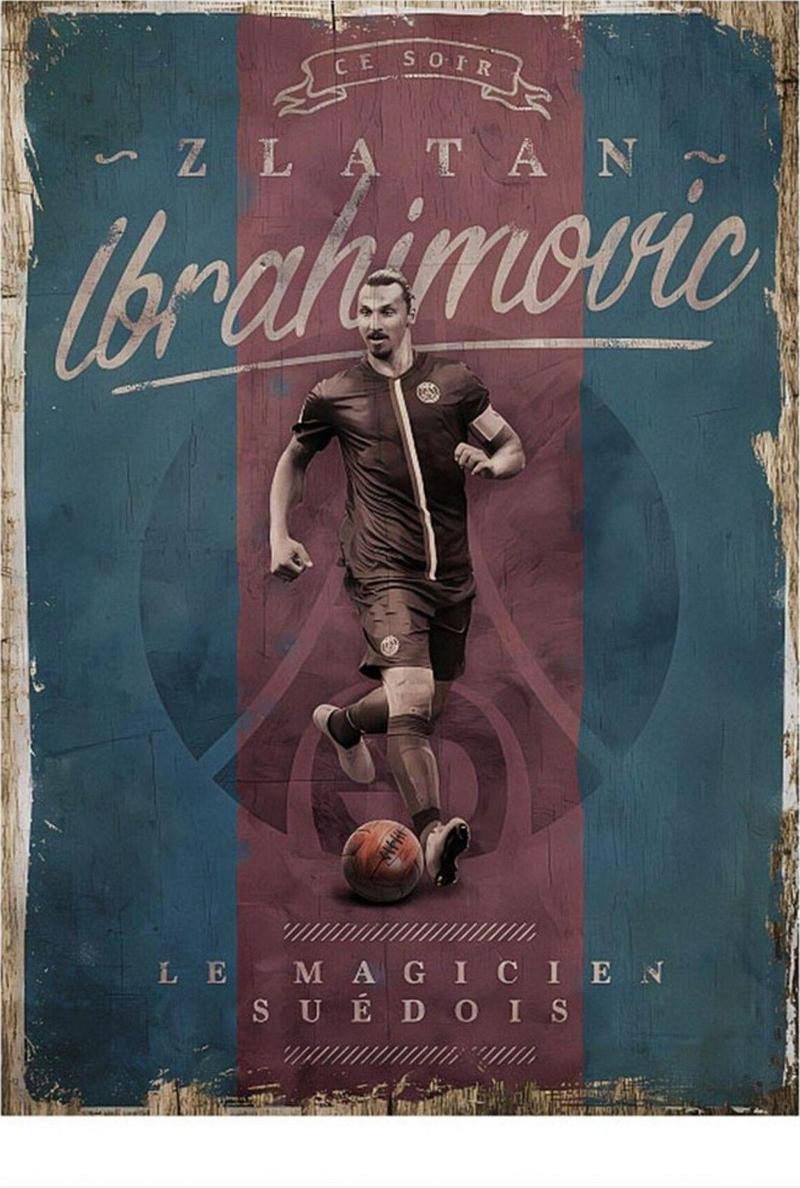 Zalatan Ibrahimovic Modern Mdf Tablo 50Cmx 70Cm