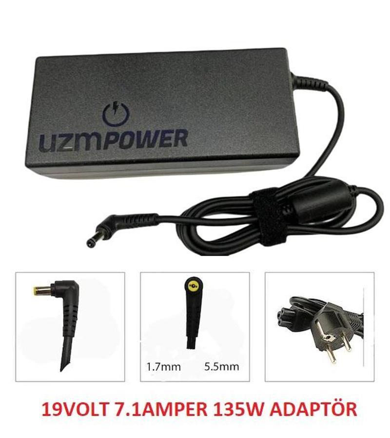 UzmPower Uzmpower Acer Aspire Vx15 19V-7.1A Şarj Cihazı Aleti Adaptör 135Watt