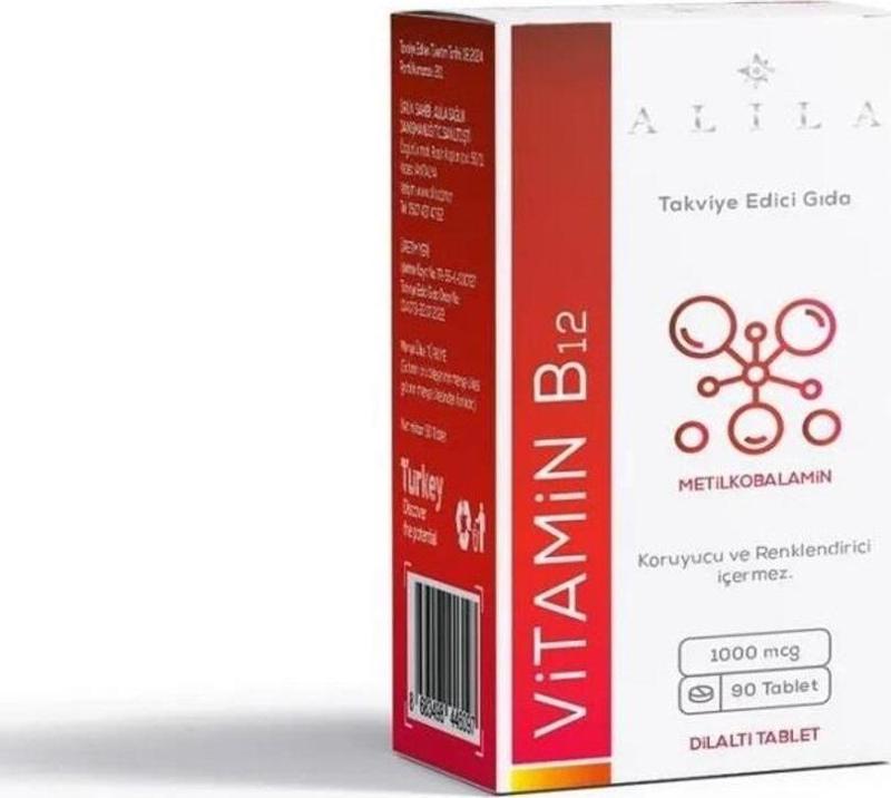 Vitamin B12 Suplingual Tablet 90Lı