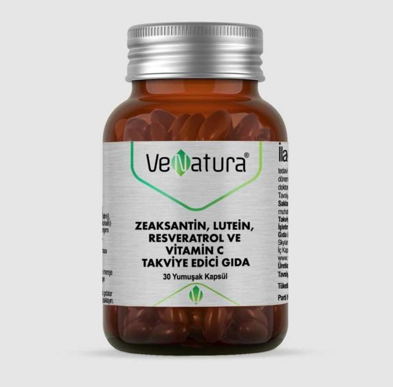 Zeaksantin Lutein Resveratrol Ve Vitamin C 30 Yumuşak Kapsül