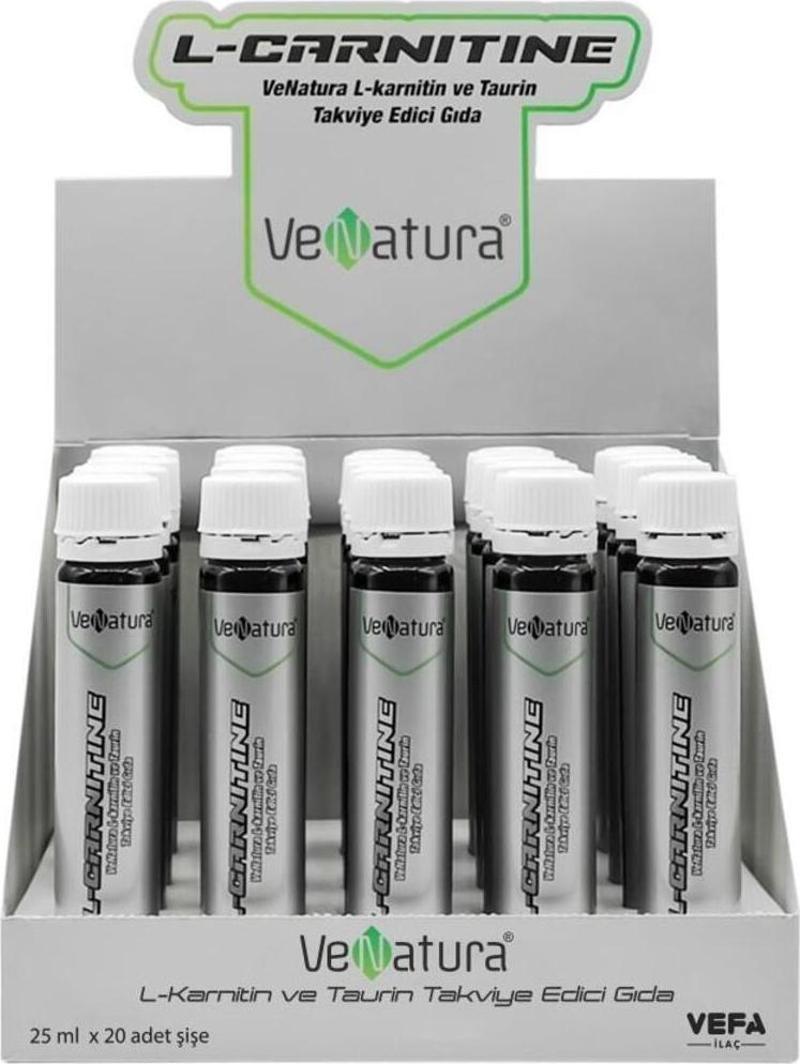 L-Carnitine Ve Taurin Çilek Aromalı 20 Tüp X 25 Ml