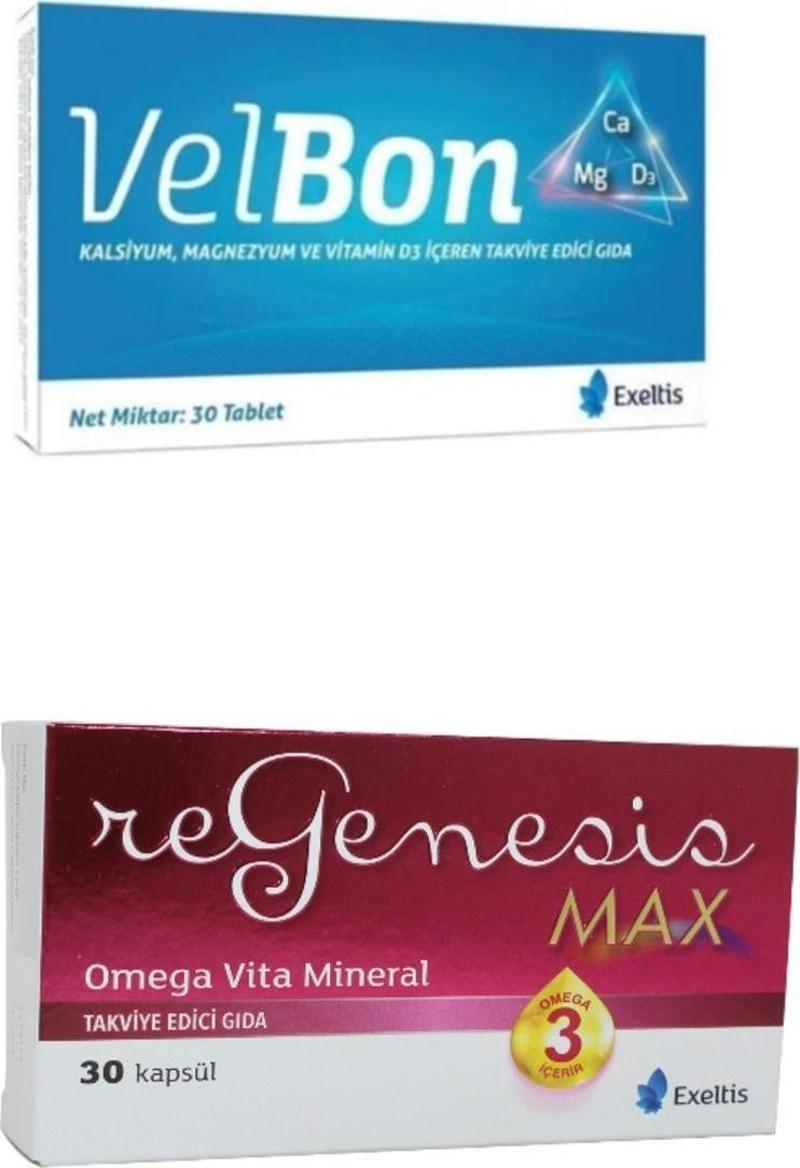 Max İkılı Paket 1 Adet  30 Kapsul 1 Adet Velbon 30 Tablet