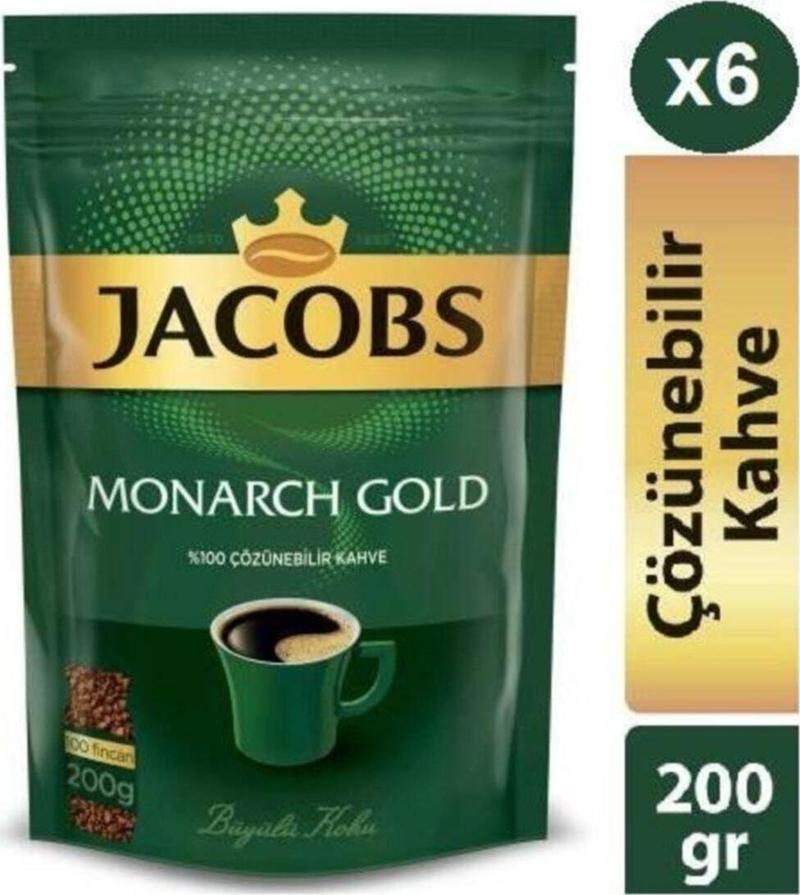 Monarch Gold 200G * 6 Adet Ekopaket Hazır Kahve