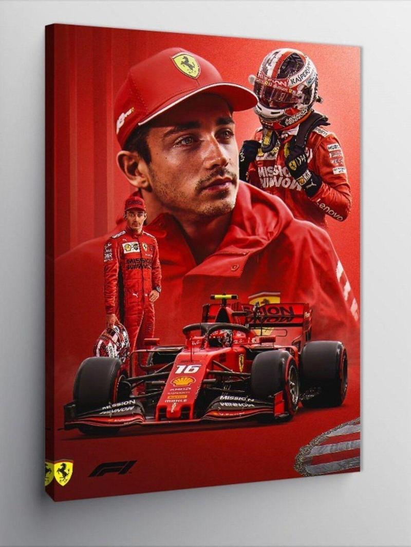 Kanvas Tablo Charles Leclerc F1 Formula