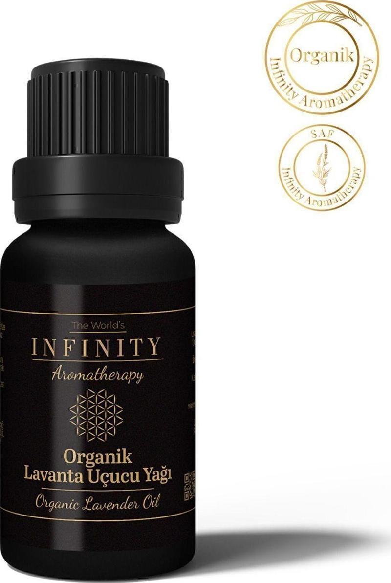 Infınıty Aromatherapy Organik Lavanta Uçucu Yağı %100 Saf Ve Doğal Buhurdanlık Ve Difüzör Yağı 10 Ml