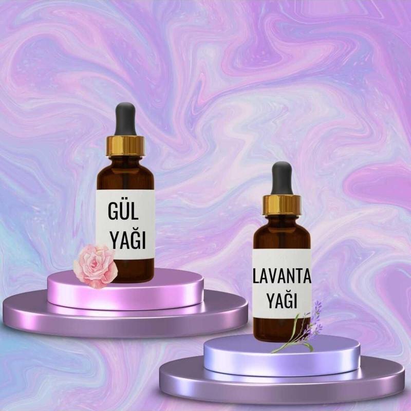 Gül Yağı 20 Ml Ve Lavanta Yağı 20 Ml