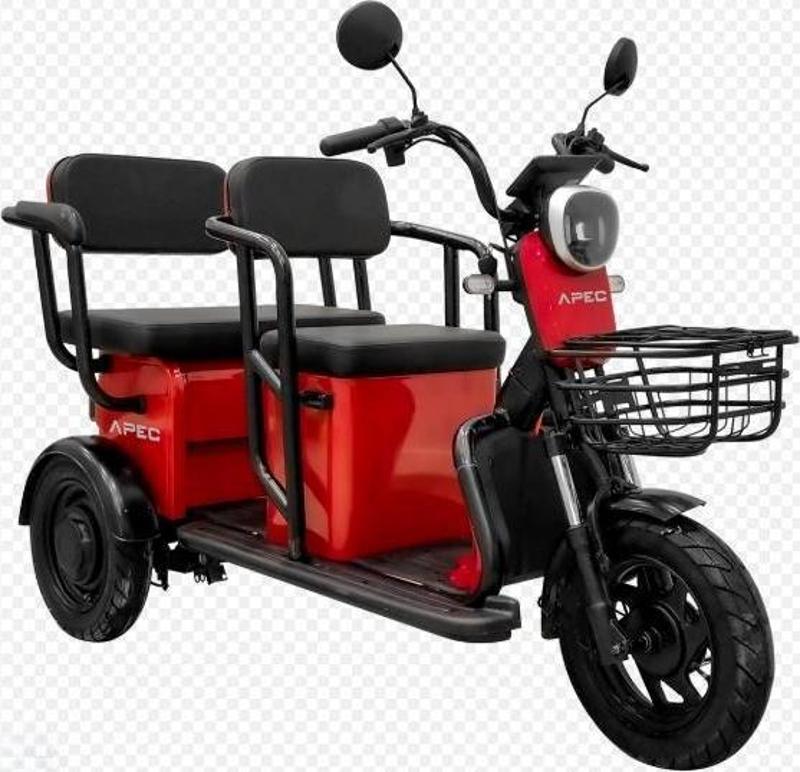 4M408 9900A 04  M.APM5: ELEKTRİKLİ ÜÇ TEKERLEKLİ MOPED (KIRMIZI)