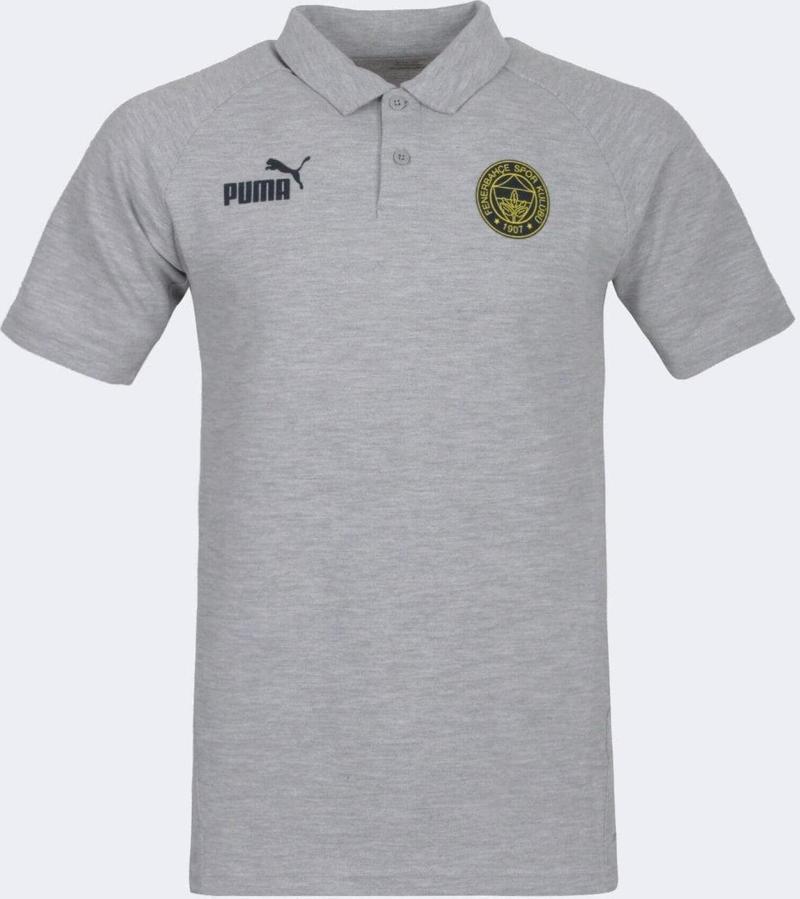 Orijinal Puma Gri Polo Yaka Hoca T-Shirt