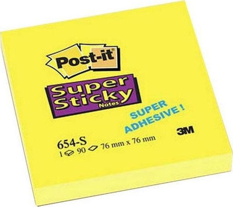 3M Post it Super Sticky Not Sarı 654S