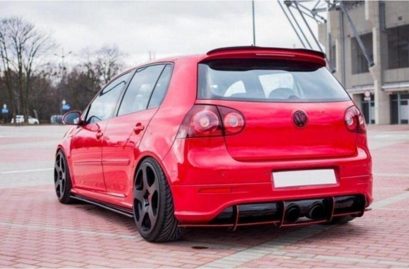 Volkswagen Golf 5 R32 Arka Tampon Splitteri Parlak Siyah Uyumlu